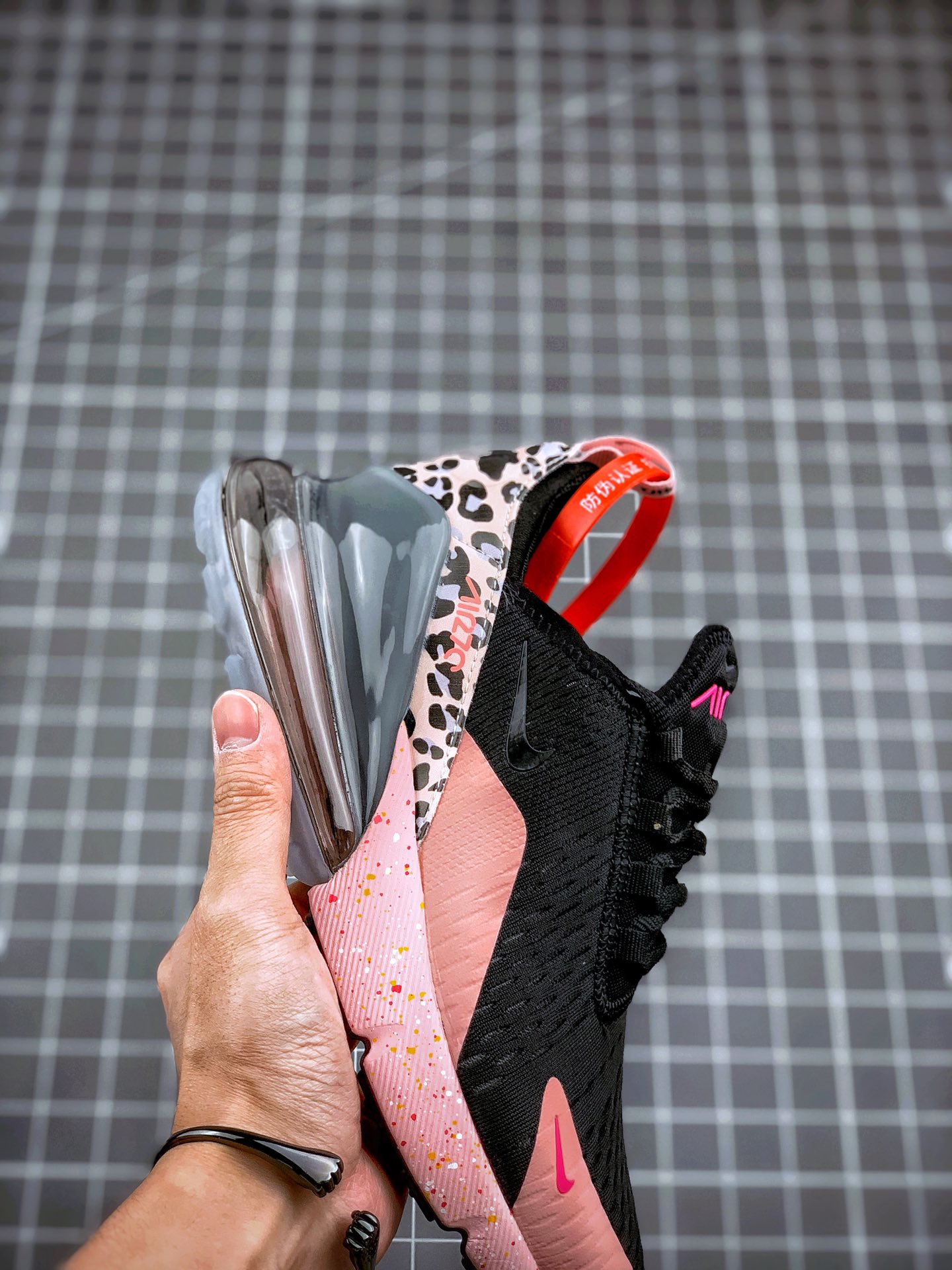 200 Air Max 270 黑粉豹纹 官网强力操作主推  货号：AH8050-008