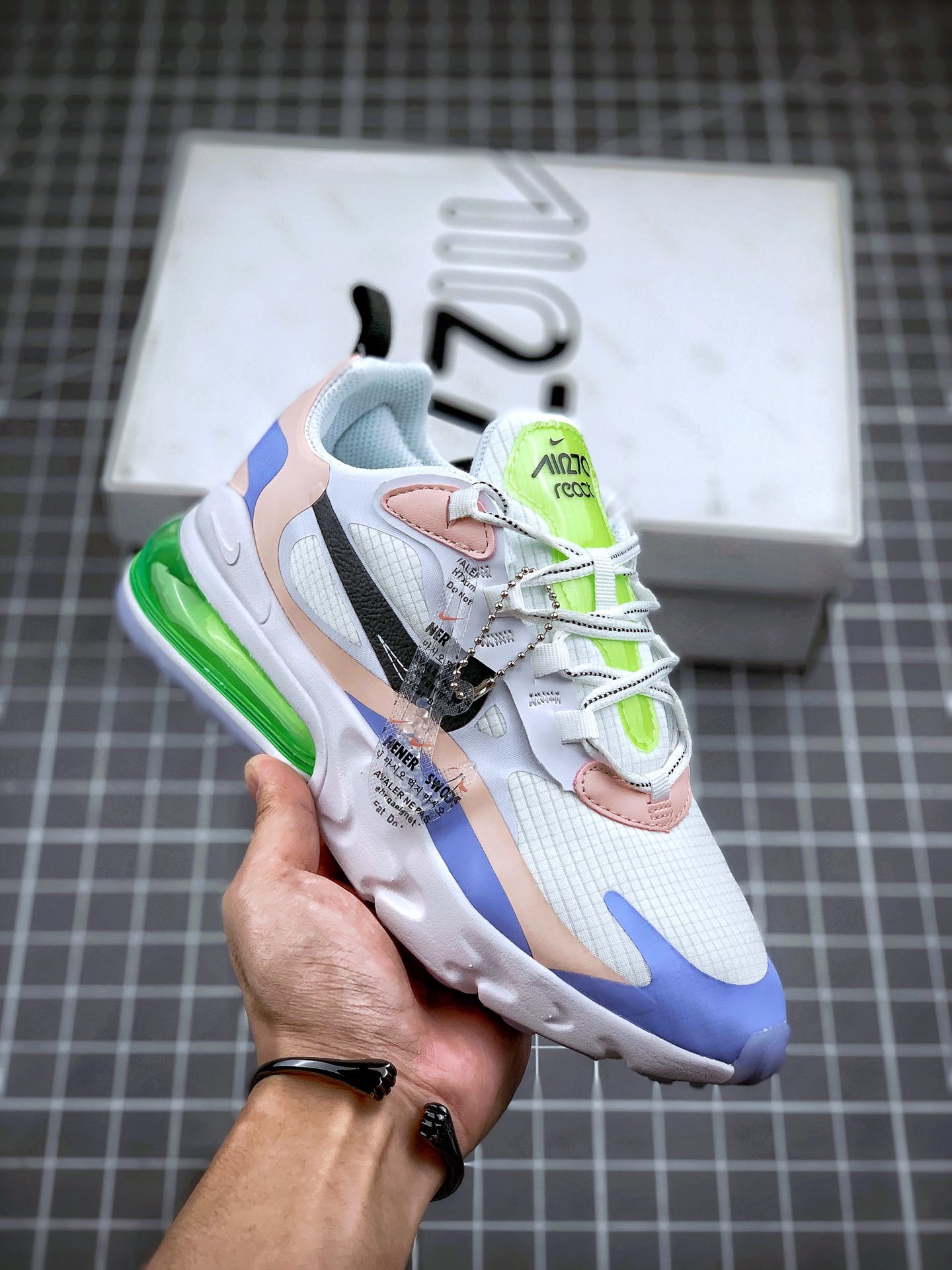 210 Air Max 270 React 全新限定款配色 马卡龙奶油冰激凌 清爽一夏特显白货号:CU4768-100-莆田鞋,莆田鞋货源,高仿鞋,高仿鞋货源,安福档口,莆田高仿鞋,莆田鞋批发,高仿鞋批发,莆田高仿运动鞋,高仿运动鞋,莆田运动鞋 210 Air Max 270 React 全新限定款配色 马卡龙奶油冰激凌 清爽一夏特显白货号:CU4768-100