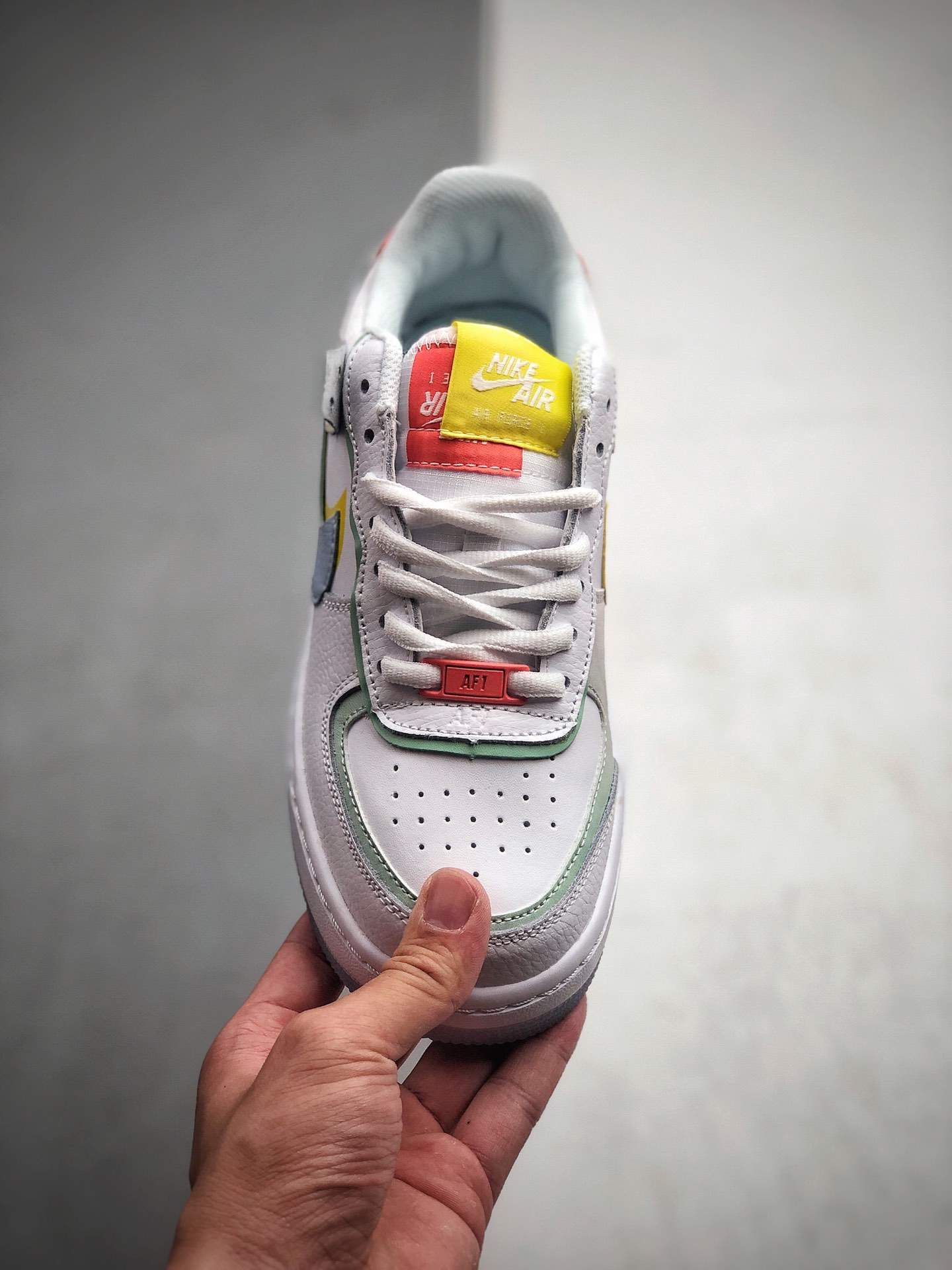 特价140 Nike Air Force 1 Shadow 小仙女气息 马卡龙水晶底空军一号休闲板鞋 CW2630-141