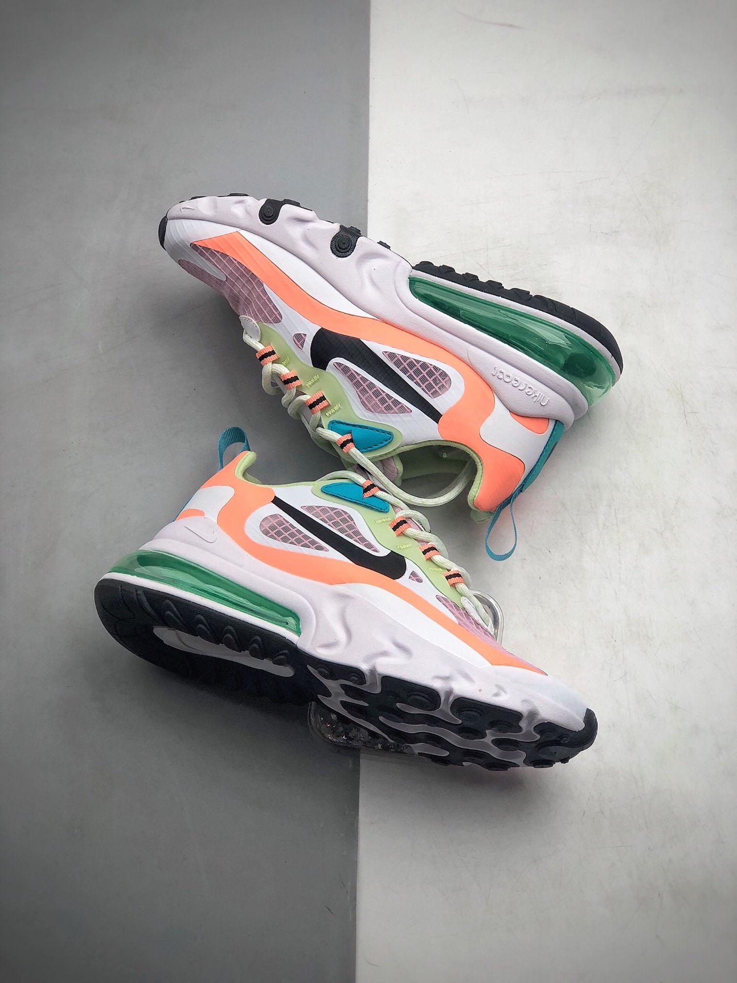 210 公司级Nike Max 270 网面透气半掌气垫跑步鞋  货号：CJ0620-600