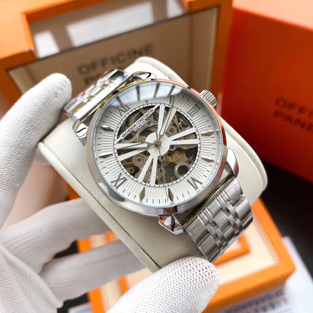 白430-金450 江诗丹顿-Vacheron Constantin ‼精品男士腕表,劲爆镂空设计,技艺精湛,独具匠心,尊贵大气,绅士风范。采用全自动机械机芯,顶级316精钢表壳表带,矿物质超强镜面,尺寸43-13🔥顶级出品精品不断🔥