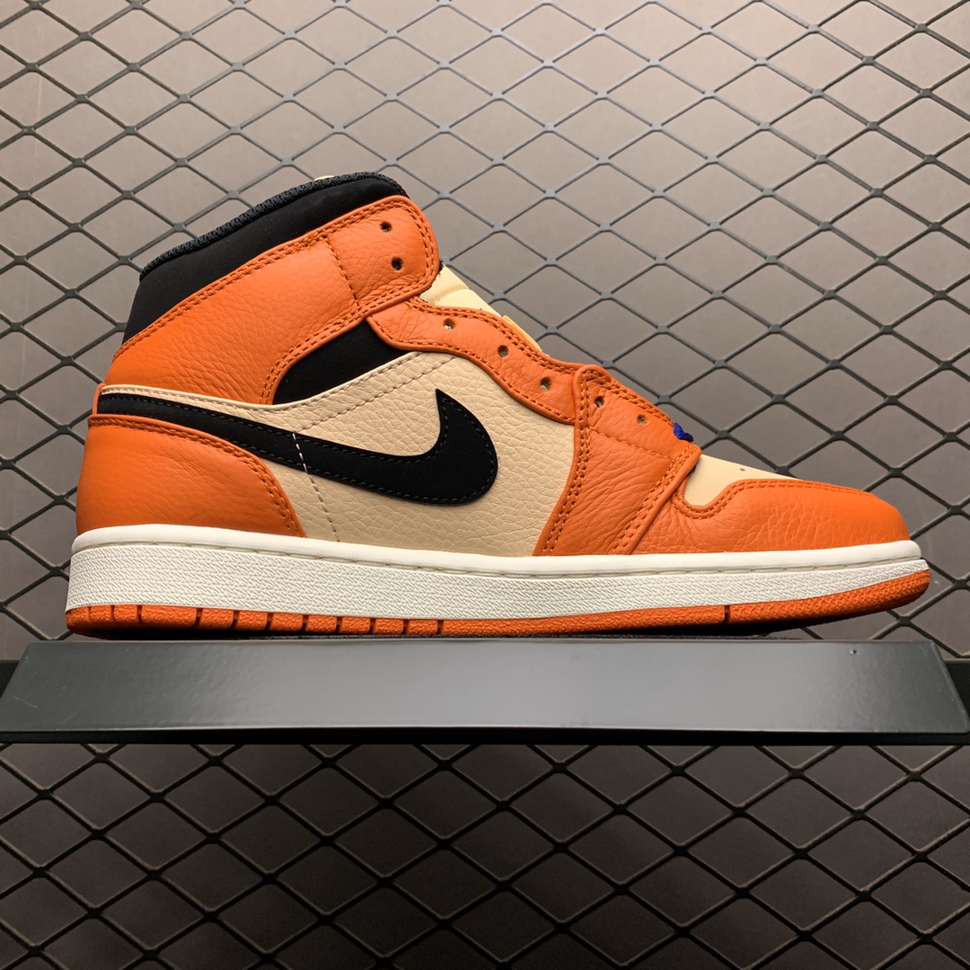 270 新版本Air Jordan 1 Mid AJ1乔1中帮文化篮球鞋 852542-800 全新私人独立订单 优势供应