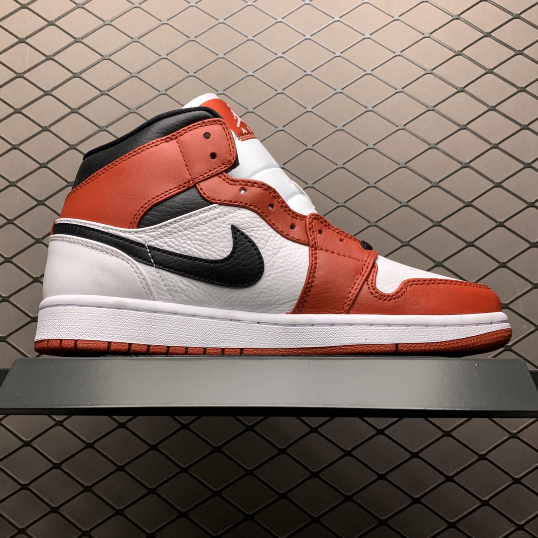 270 新版本 Air Jordan 1 Mid AJ1乔1中帮文化篮球鞋 554724-173 全新私人独立订单
