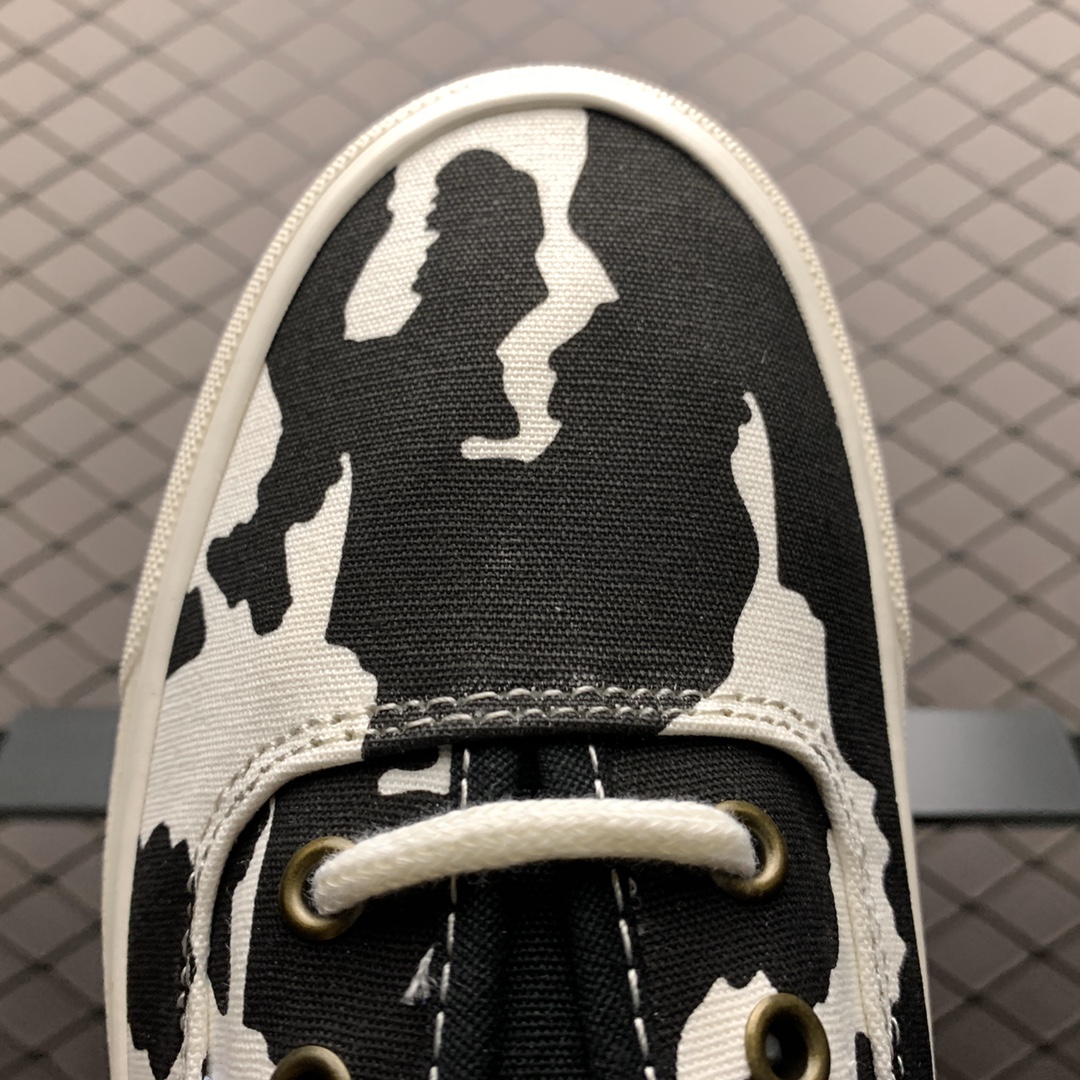 150 Vans 万斯 OG Authentic Lx 奶牛 印花经典低帮硫化休闲板鞋