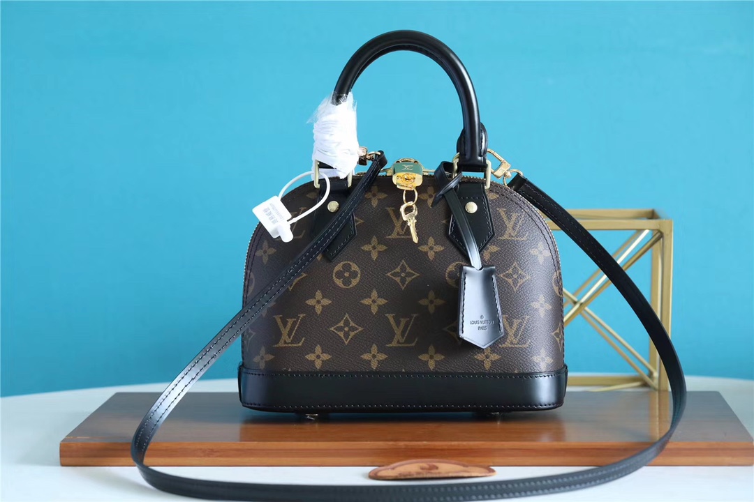 Louis Vuitton Bags Handbags Black Monogram Canvas Fashion M53152