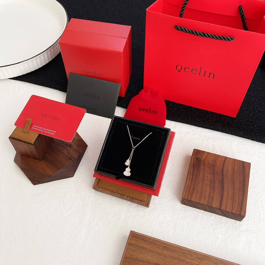 NO:103047,Small tassel double gourd necklace, kirin necklace, qeelin, necklace19860909小号流苏双葫芦项链,麒麟项链,qeelin,necklace,Jewelry