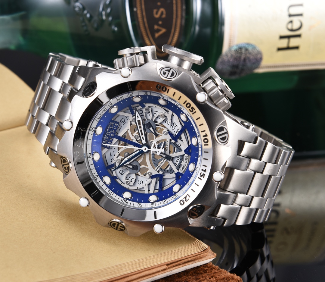 Invicta Invertacta Men’s Reserve: Unique Design, High Quality, Imported Movement, Mineral Crystal, Strong and Durable. - 图片 3