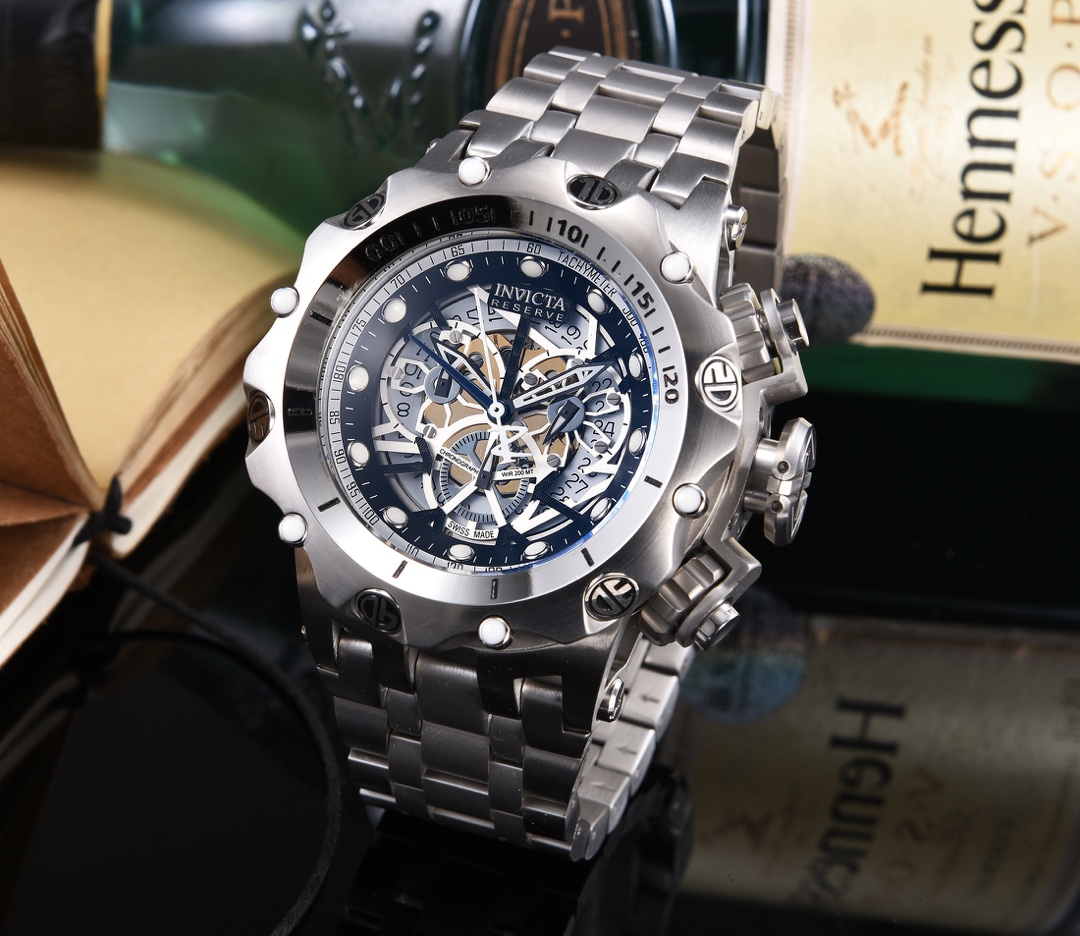 Invicta Invertacta Men’s Reserve: Unique Design, High Quality, Imported Movement, Mineral Crystal, Strong and Durable. - 图片 2