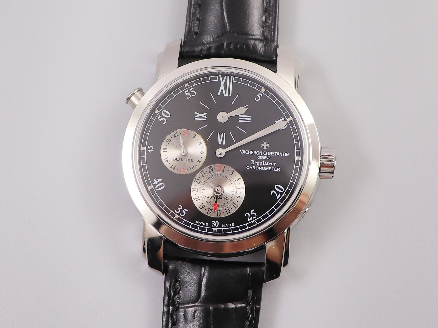 El reloj horario dual K11 Vacheron Constantin Malta Serie 42005 es elegante y noble. [Caja] ​​El tamaño del r…