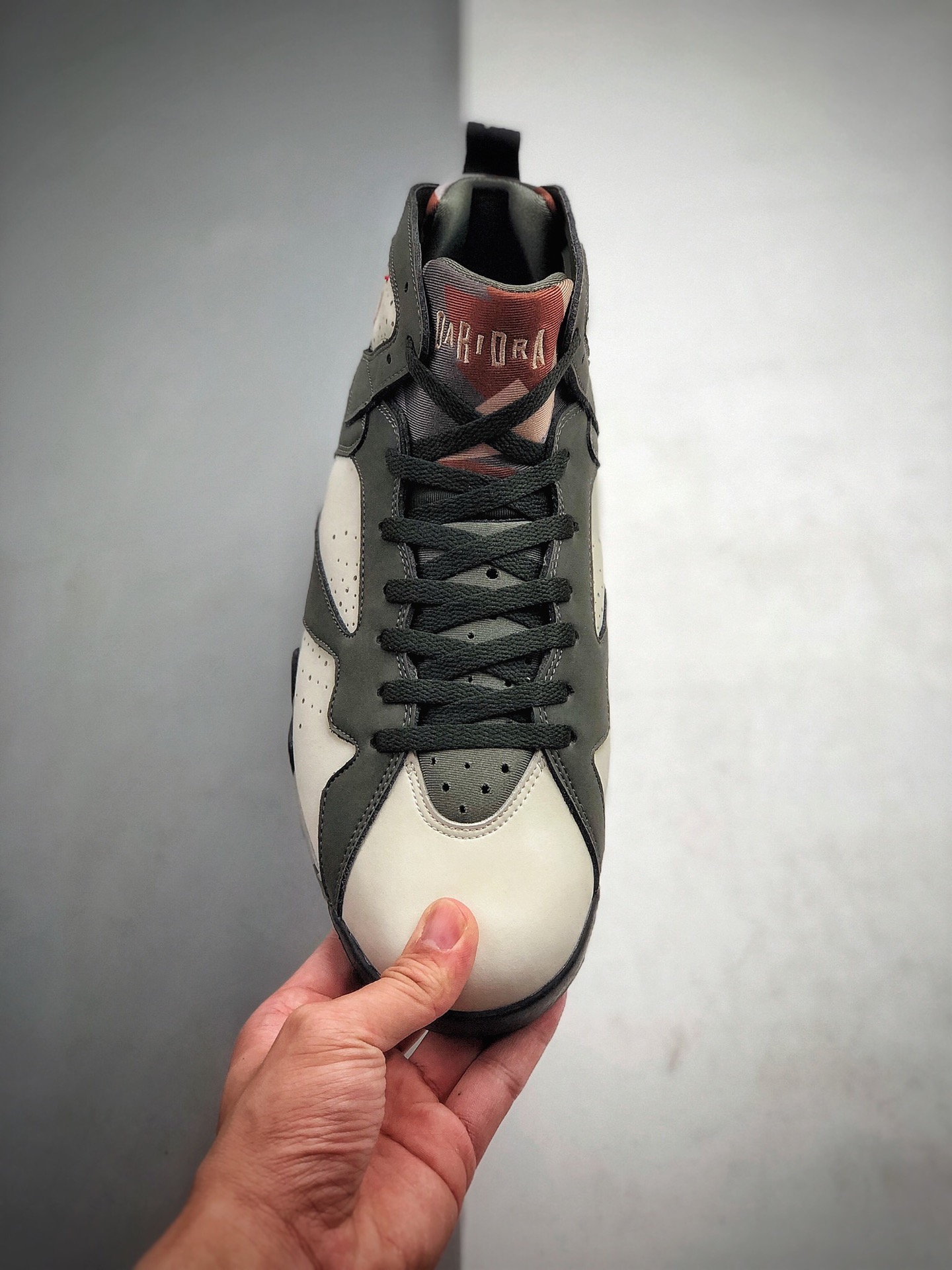 290 公司级 纯原 乔丹 AJ7 Air Jordan 7 Patta AJ7 乔7灰绿涂鸦联名 货号：AT3375-100