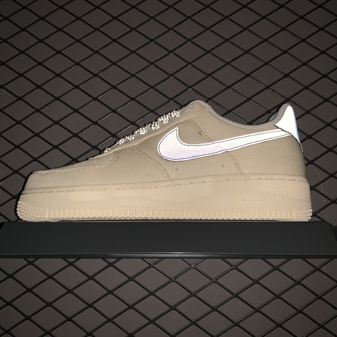 190 Nike Air Force 1 空军一号 3M反光勾 帆布低帮运动休闲板鞋 315122-109