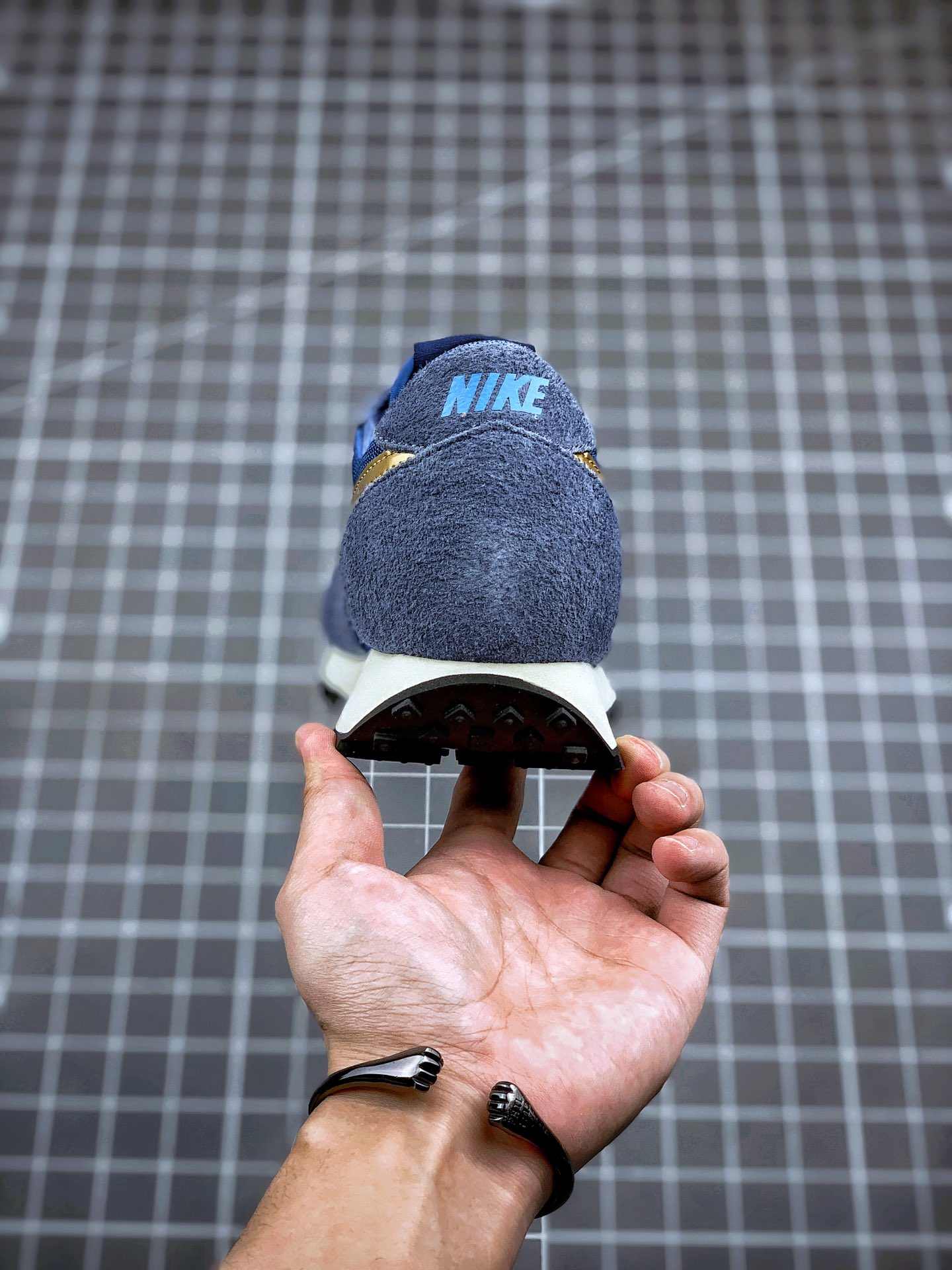 190 唯一纯原版本 原装原材外加工 Nk Daybreak SP 蓝金 破晓系列华夫复古休闲运动慢跑鞋