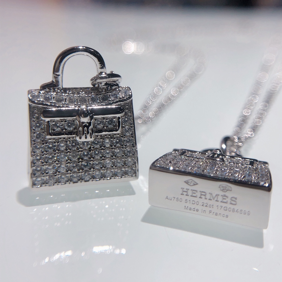 NO:101972,A batch of shipments arrived today, with large losses and slow shipments. The second model of Kelly bags, necklace, full-drill luxury, is there any gets, Hermes necklace, hermes, necklace19860909今天少量到货一批 损耗大,出货慢 凯莉包包第二款 项链 满钻豪华豪 有没有get到,爱马仕项链,hermes,necklace,Jewelry