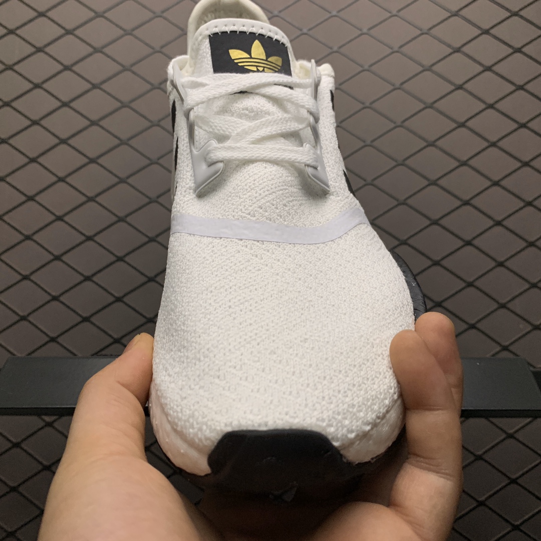 210 Adidas 阿迪达斯 NMD Boost 爆米花超弹中底 EG5662 针织网面休闲跑步鞋