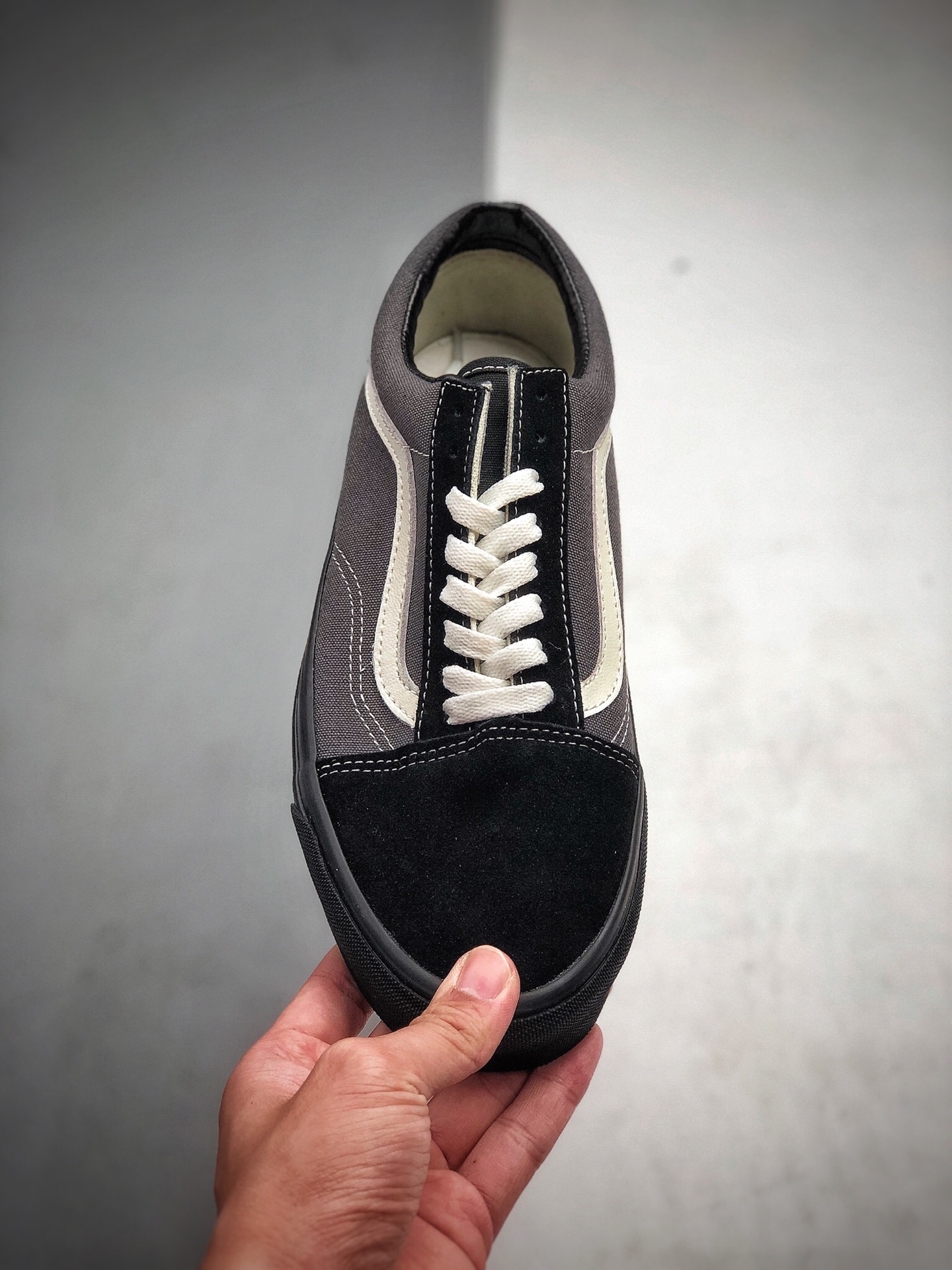 150 Vans Vault OG Old Skool LX高端支线黑灰麂皮低帮板鞋