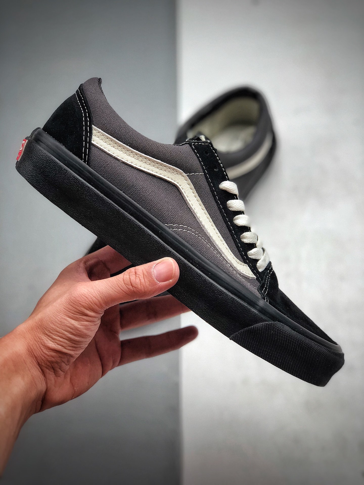 150 Vans Vault OG Old Skool LX高端支线黑灰麂皮低帮板鞋