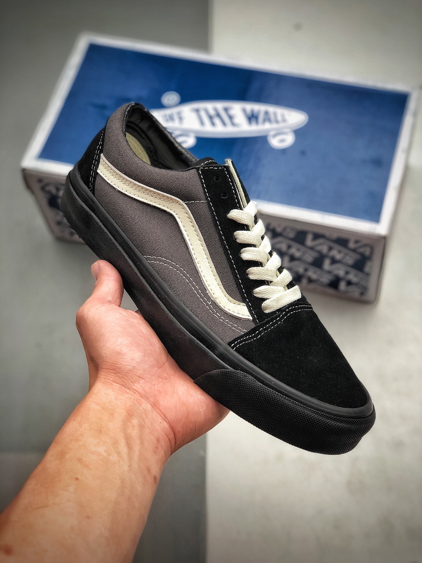 150 Vans Vault OG Old Skool LX高端支线黑灰麂皮低帮板鞋