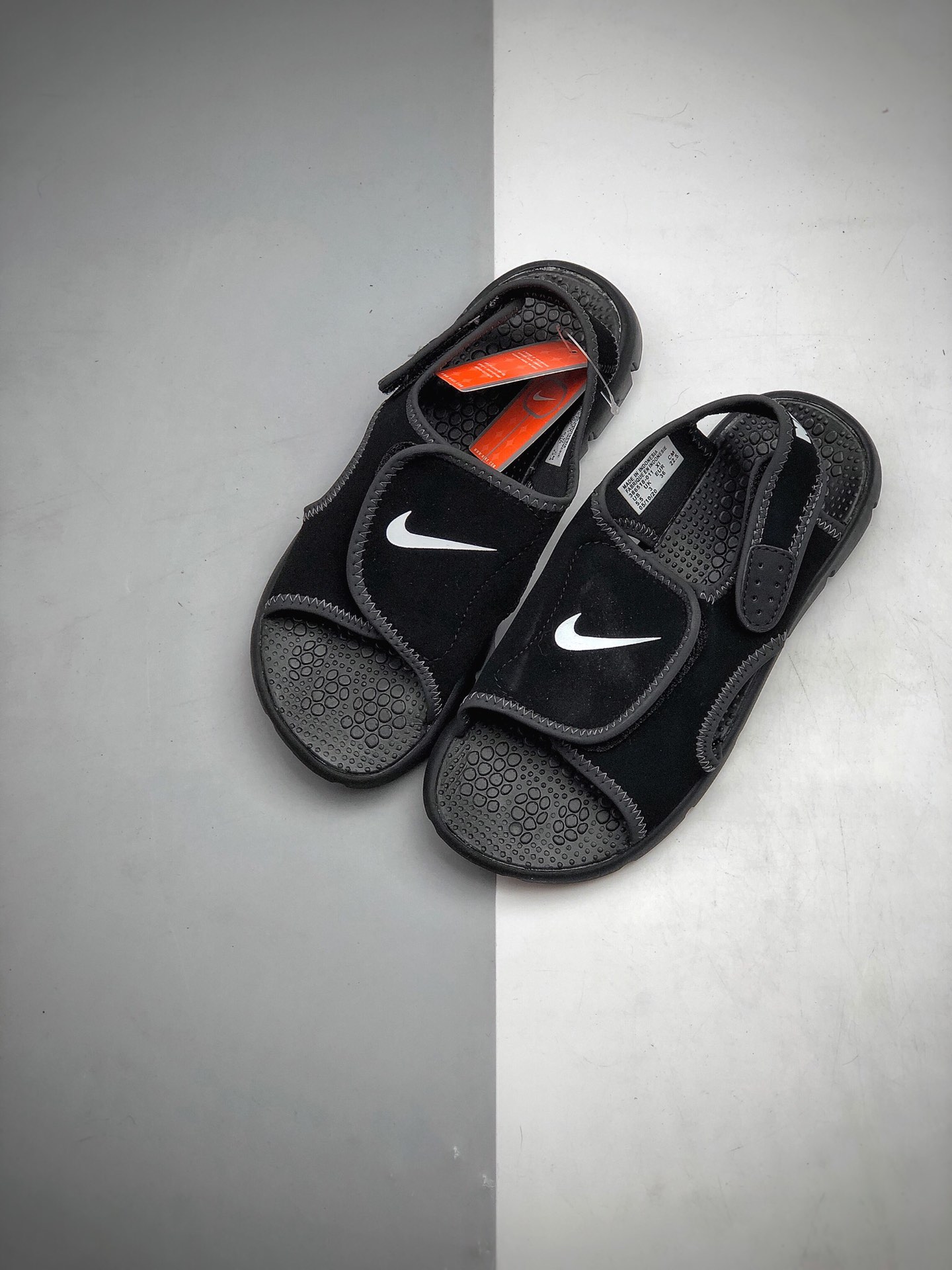 特价90 网红爆款 耐克Nike Sunray Adjust 4代 女子忍者凉鞋沙滩鞋 官方货号386518-011