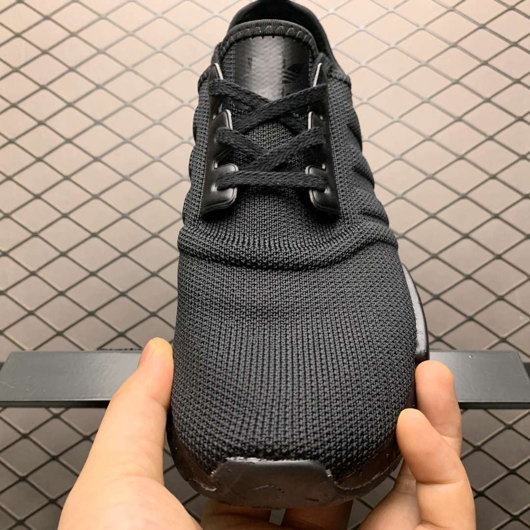 210 Adidas 阿迪达斯 NMD Boost 爆米花超弹中底 EF5861 针织网面休闲跑步鞋