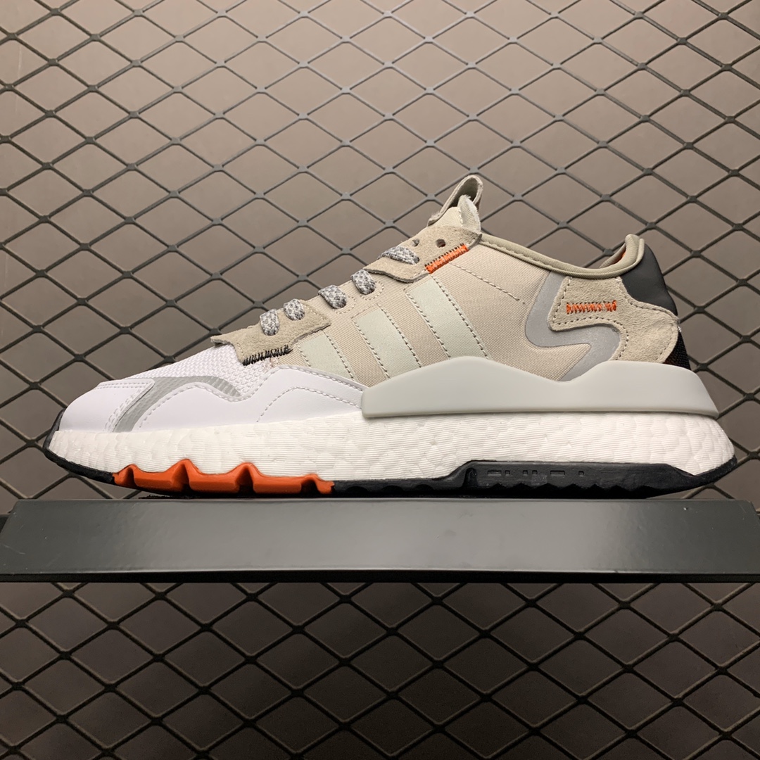210 Adidas 阿迪达斯 Nite Jogger Boost 夜行者真爆大底复古跑鞋 EF5409