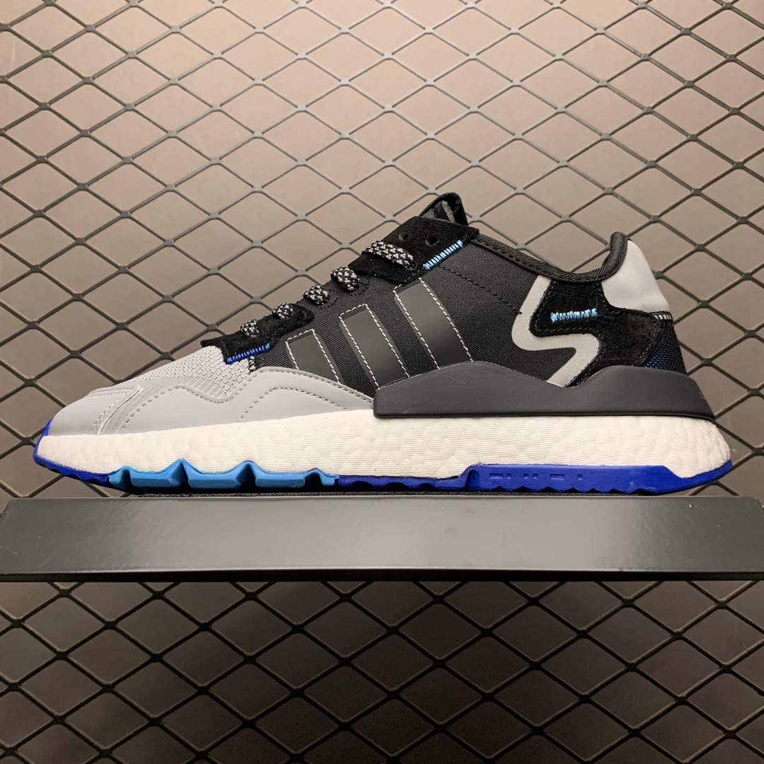 210 Adidas 阿迪达斯 Nite Jogger Boost 夜行者真爆大底复古跑鞋 EF5408