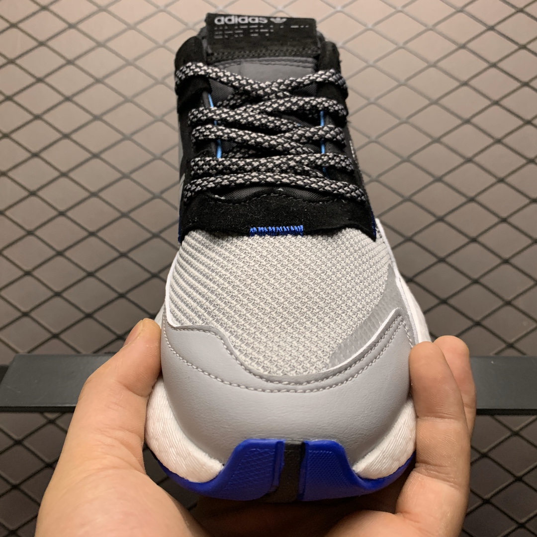 210 Adidas 阿迪达斯 Nite Jogger Boost 夜行者真爆大底复古跑鞋 EF5408