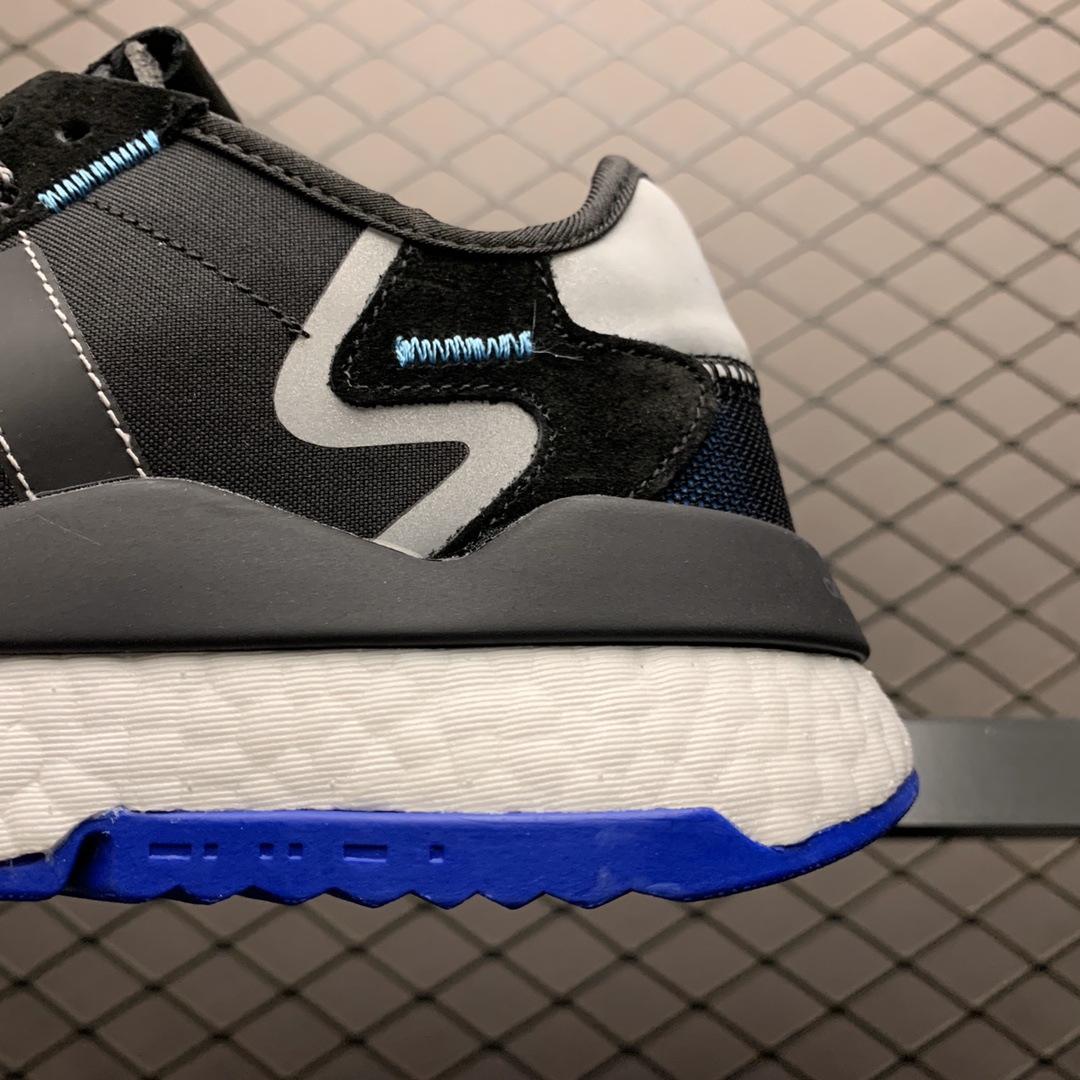 210 Adidas 阿迪达斯 Nite Jogger Boost 夜行者真爆大底复古跑鞋 EF5408