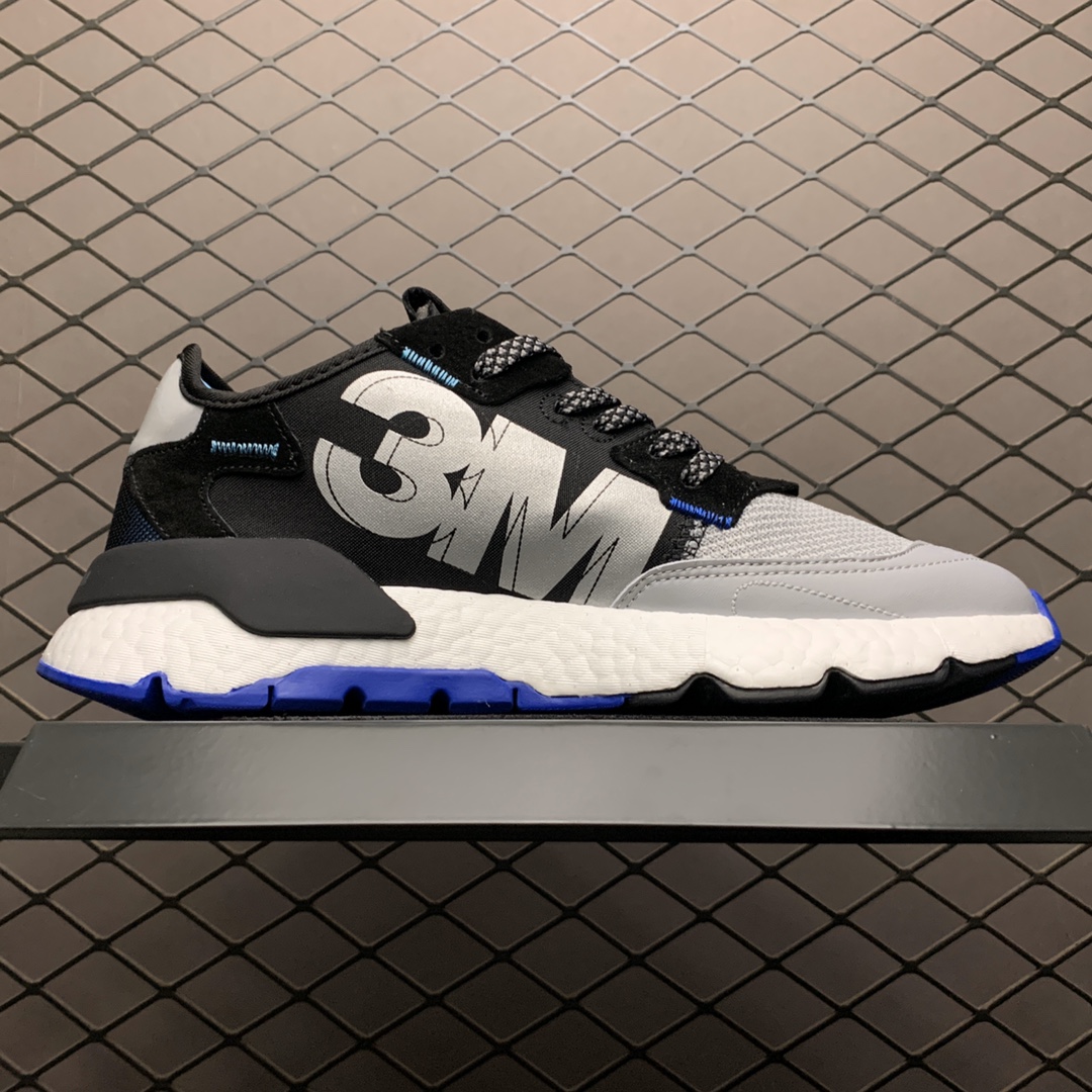 210 Adidas 阿迪达斯 Nite Jogger Boost 夜行者真爆大底复古跑鞋 EF5408