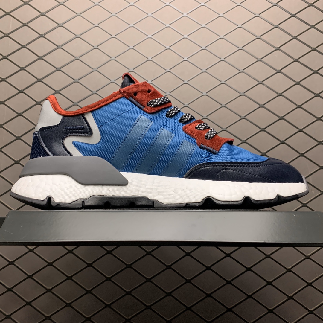 210 Adidas 阿迪达斯 Nite Jogger Boost 夜行者真爆大底复古跑鞋 EE5872