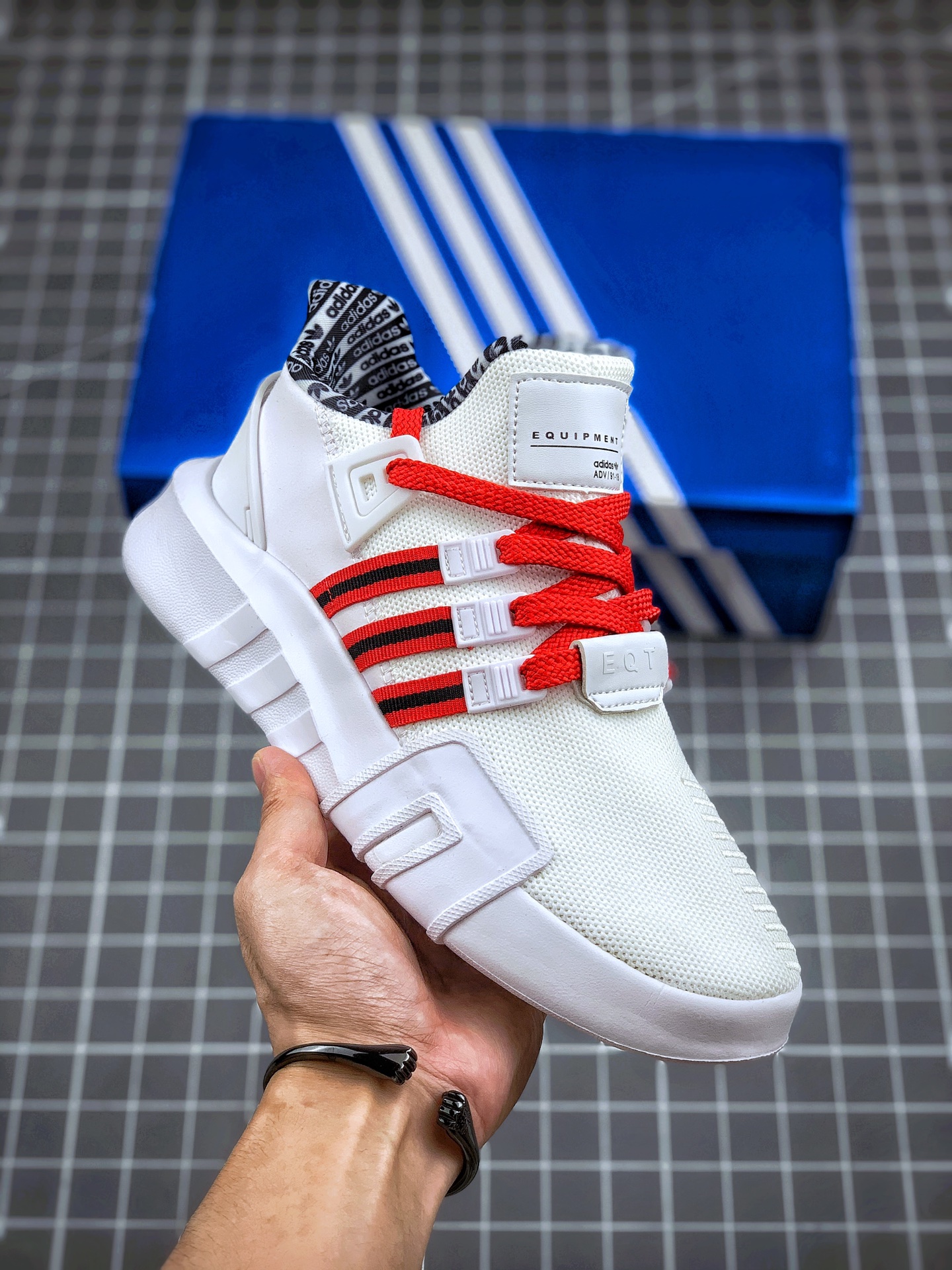 Adidas EQT Bask ADV 白红 原装公司级
