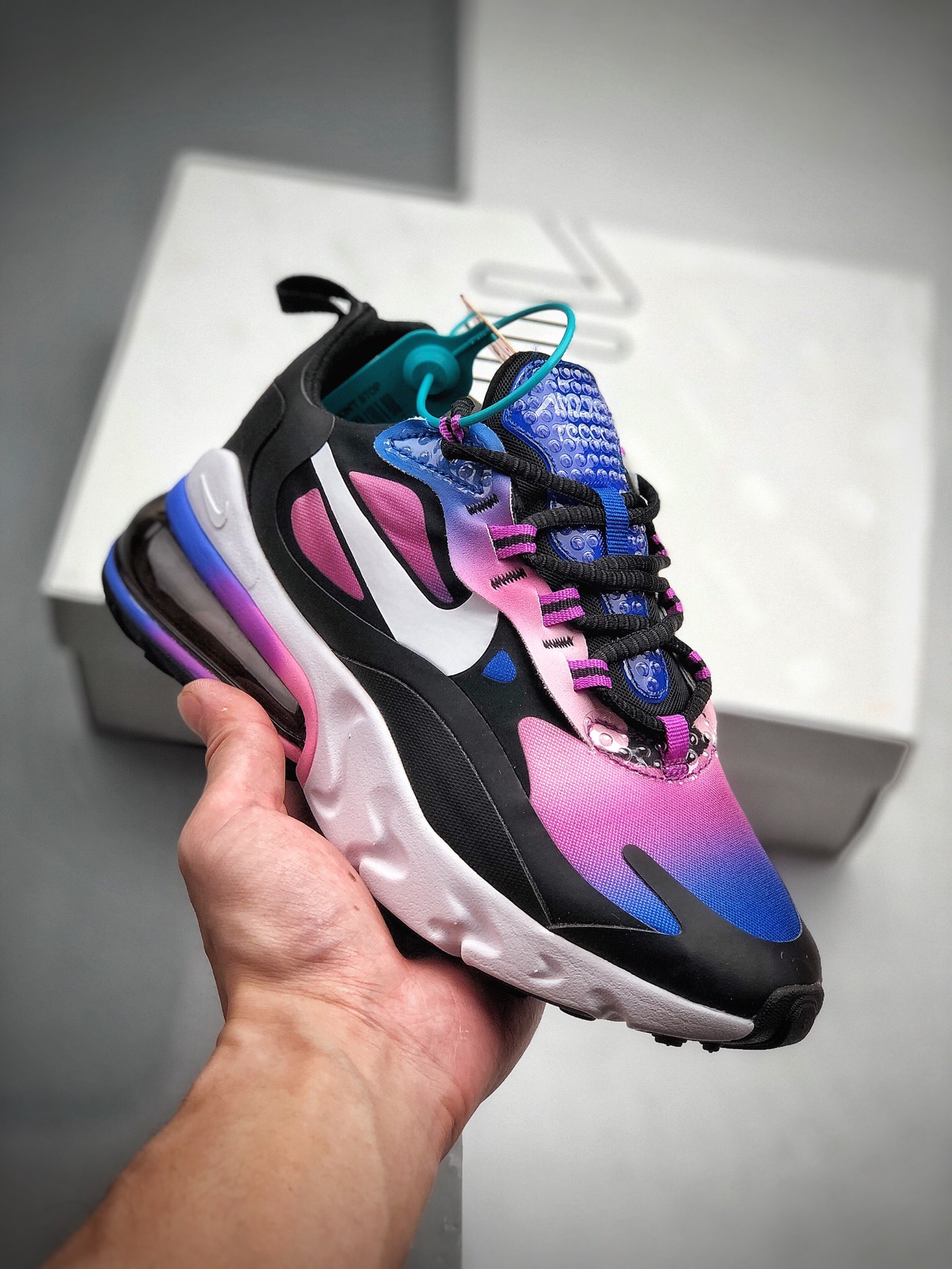 210 【GET毒】 公司级 Nike Air Max 270 React缓震气垫运动跑鞋