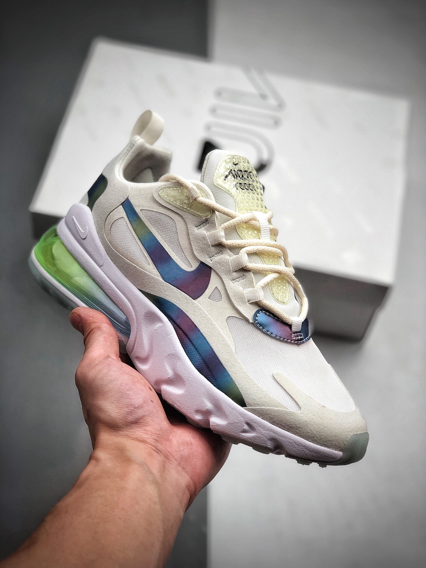 210 【GET毒】 公司级 Nike Air Max 270 React缓震气垫运动跑鞋