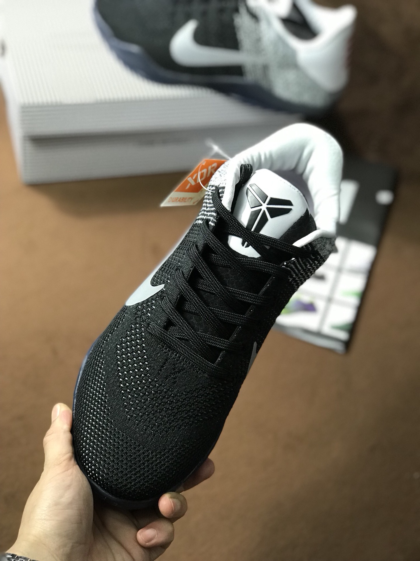 220  Nike Kobe 11 Elite Low 科比11代 822675-105 渐变黑白独家公司级品质出货 内置Zoom缓震气垫