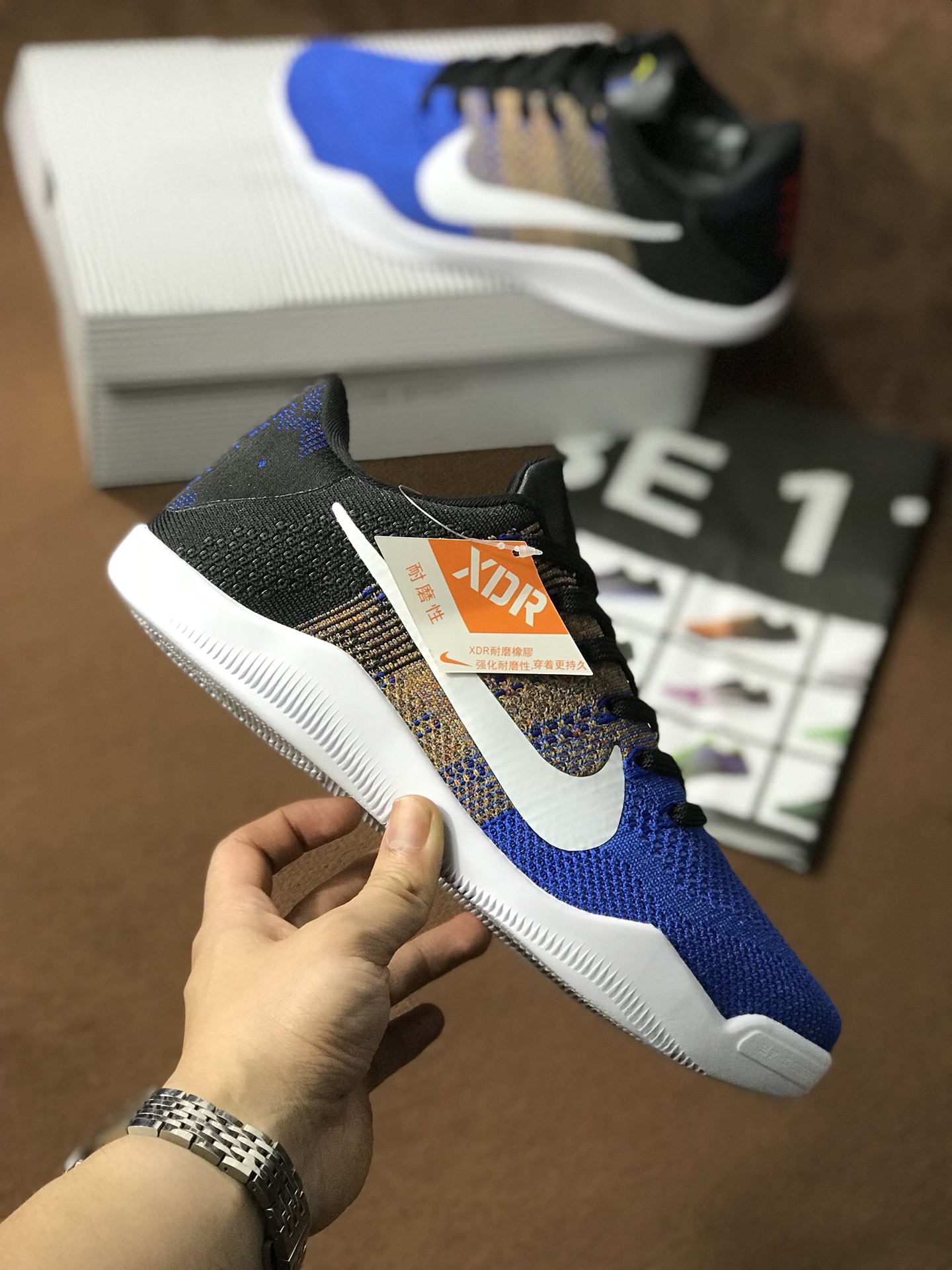 220  Nike Kobe 11 Elite Low 科比11代 低帮编织鞋面男子实战篮球鞋 822522 914 渐变蓝独家公司级品质出货