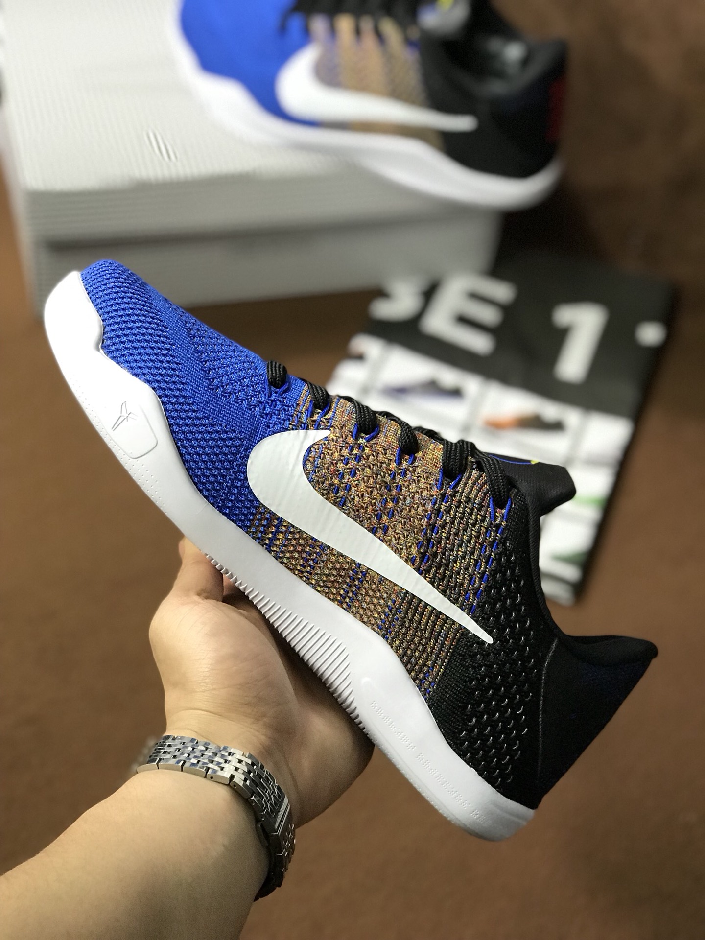 220  Nike Kobe 11 Elite Low 科比11代 低帮编织鞋面男子实战篮球鞋 822522 914 渐变蓝独家公司级品质出货