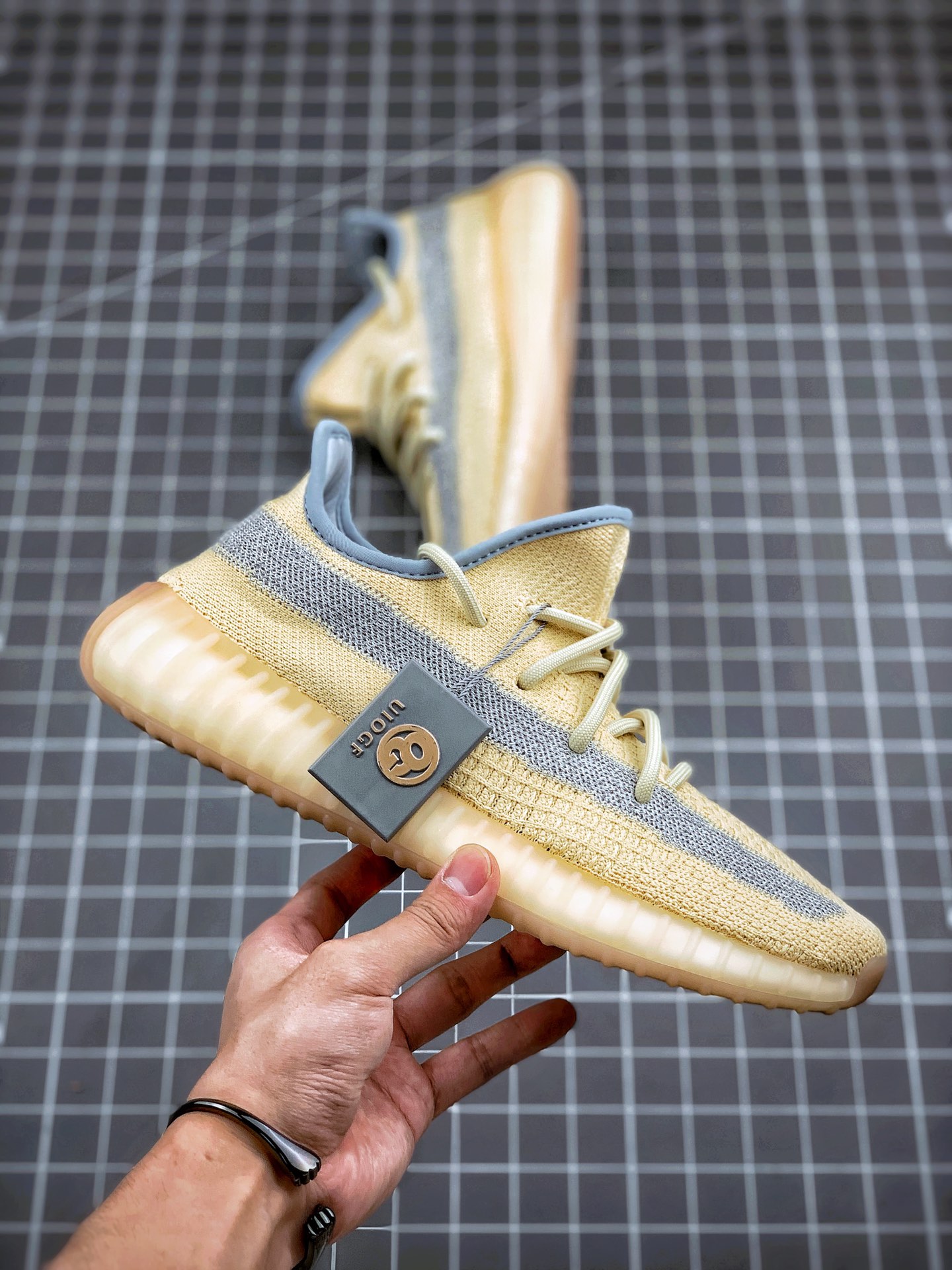 580 【OG纯原 独家终端供应】  Adidas Yeezy 350 Boost V2  ”Linen”麻布 奶油 货号：FY5158
