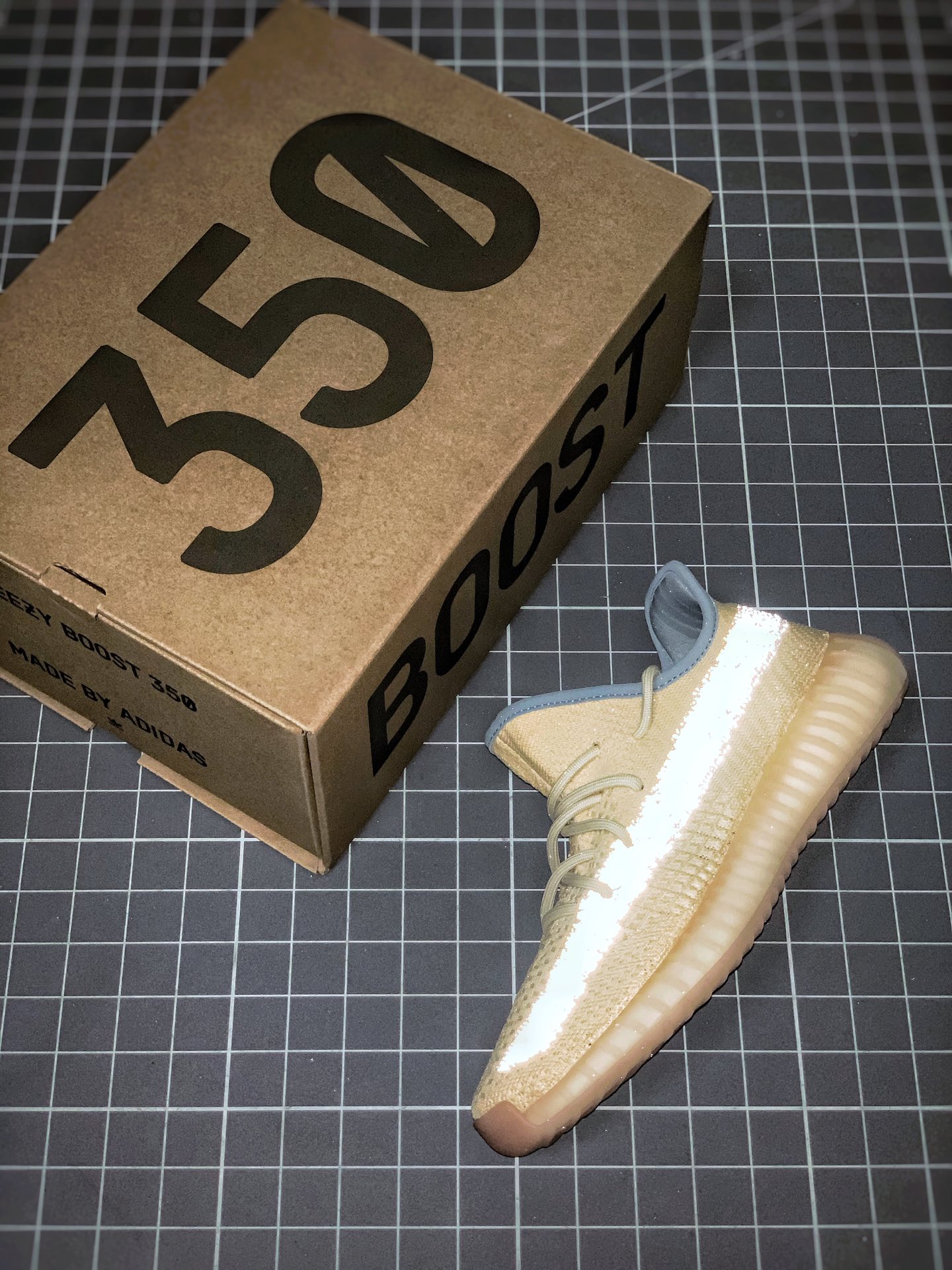 580 【OG纯原 独家终端供应】  Adidas Yeezy 350 Boost V2  ”Linen”麻布 奶油 货号：FY5158