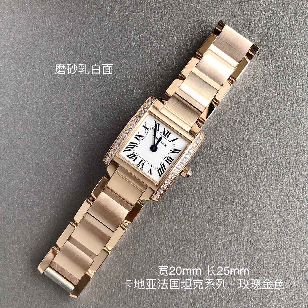 Cartier 卡地亚法国坦克系列TankFrancaise小号表款 进口瑞士石英机芯 走时精准