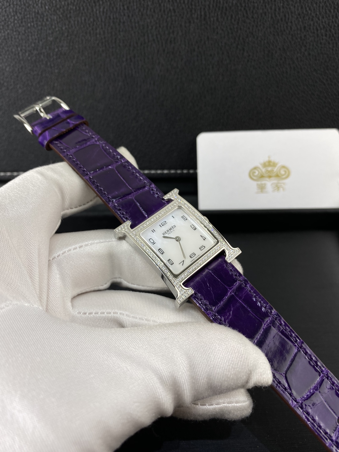 Hermès 皇家 爱马仕H系列女表贝壳面表盘