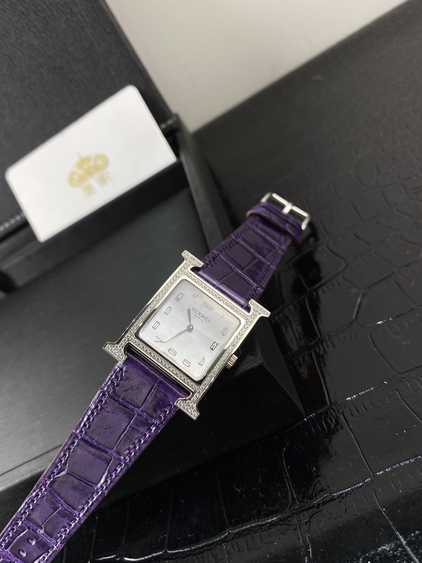 Hermès 皇家 爱马仕H系列女表贝壳面表盘