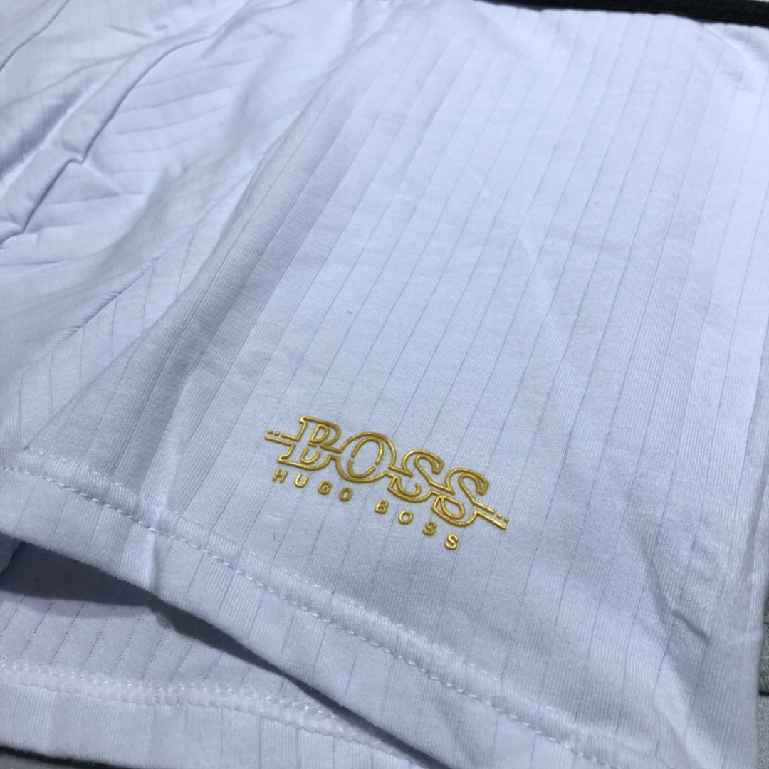  🔥🔥🔥高端狠货•新款刺绣经典logo•送礼自用皆宜】BOSS 一盒3条装男士内裤 难得好货，性价比极高