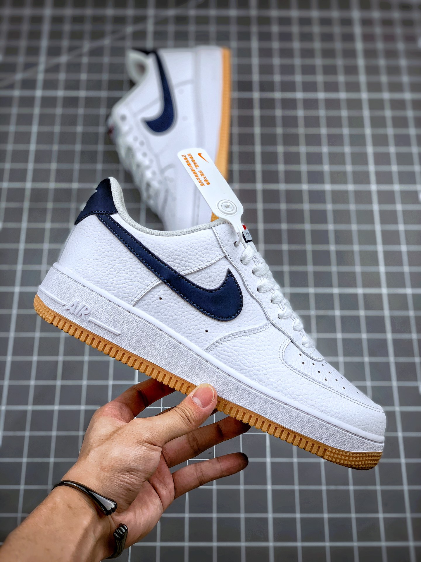 190 Air Force 1 07'V8  蓝白生胶 海外发售版 实拍首发 货号：CI1759-100