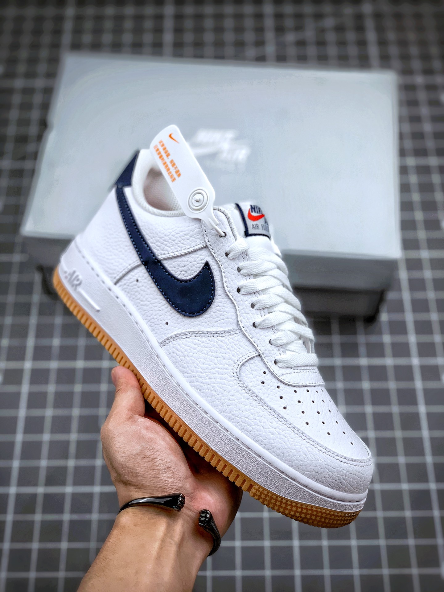 190 Air Force 1 07'V8  蓝白生胶 海外发售版 实拍首发 货号：CI1759-100