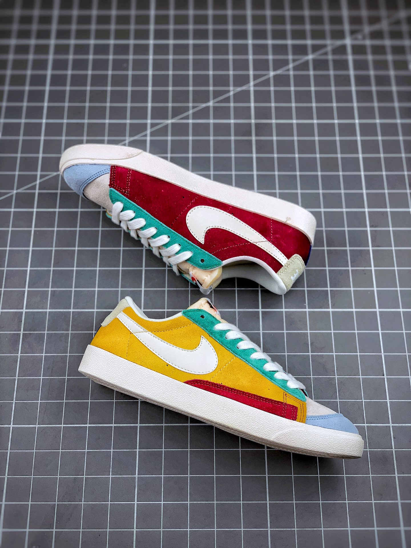 160 Nike Blazer Mid QS HH 复古经典低帮开拓者 红黄鸳鸯  货号 :BQ1167-008