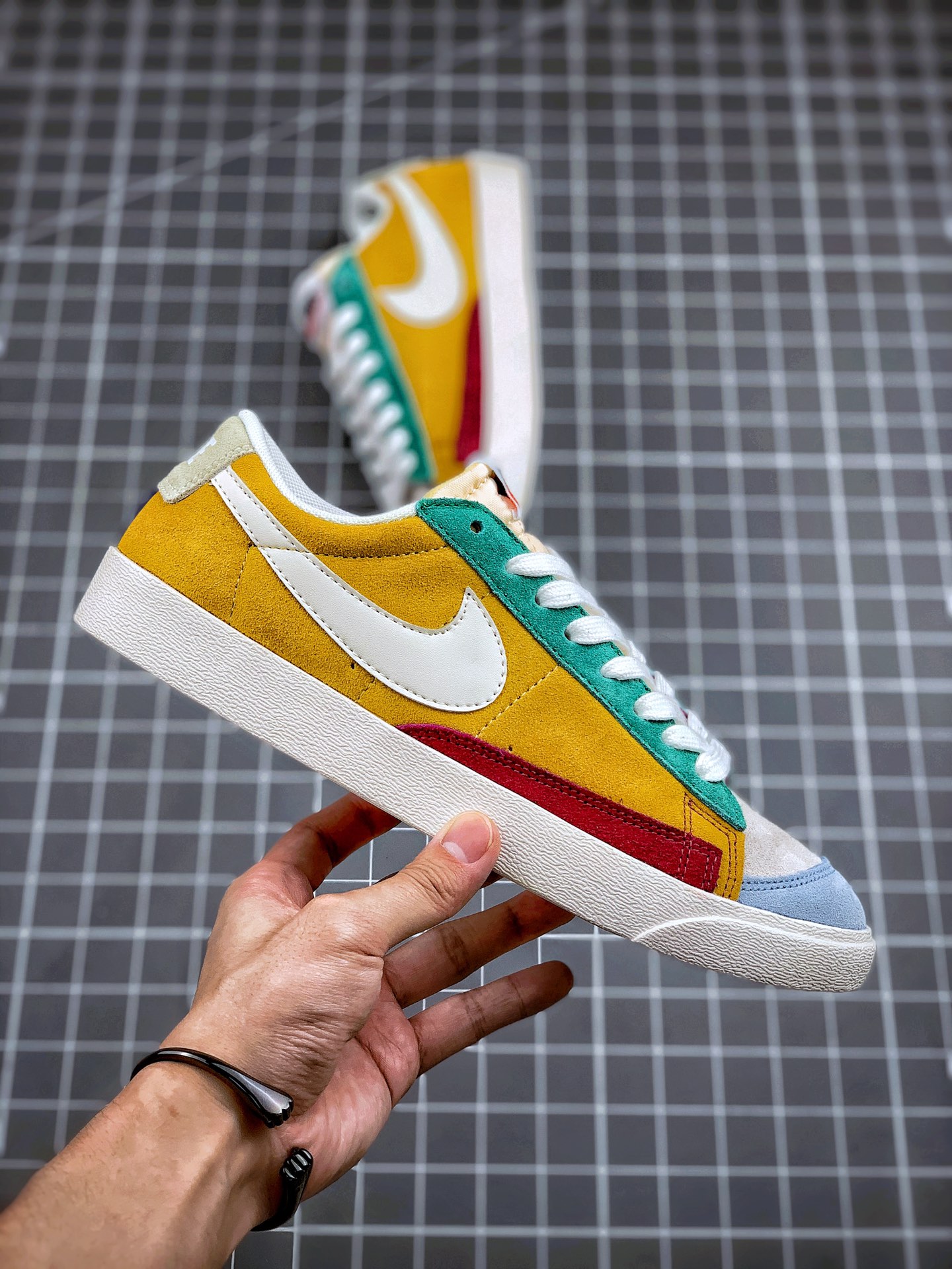 160 Nike Blazer Mid QS HH 复古经典低帮开拓者 红黄鸳鸯  货号 :BQ1167-008