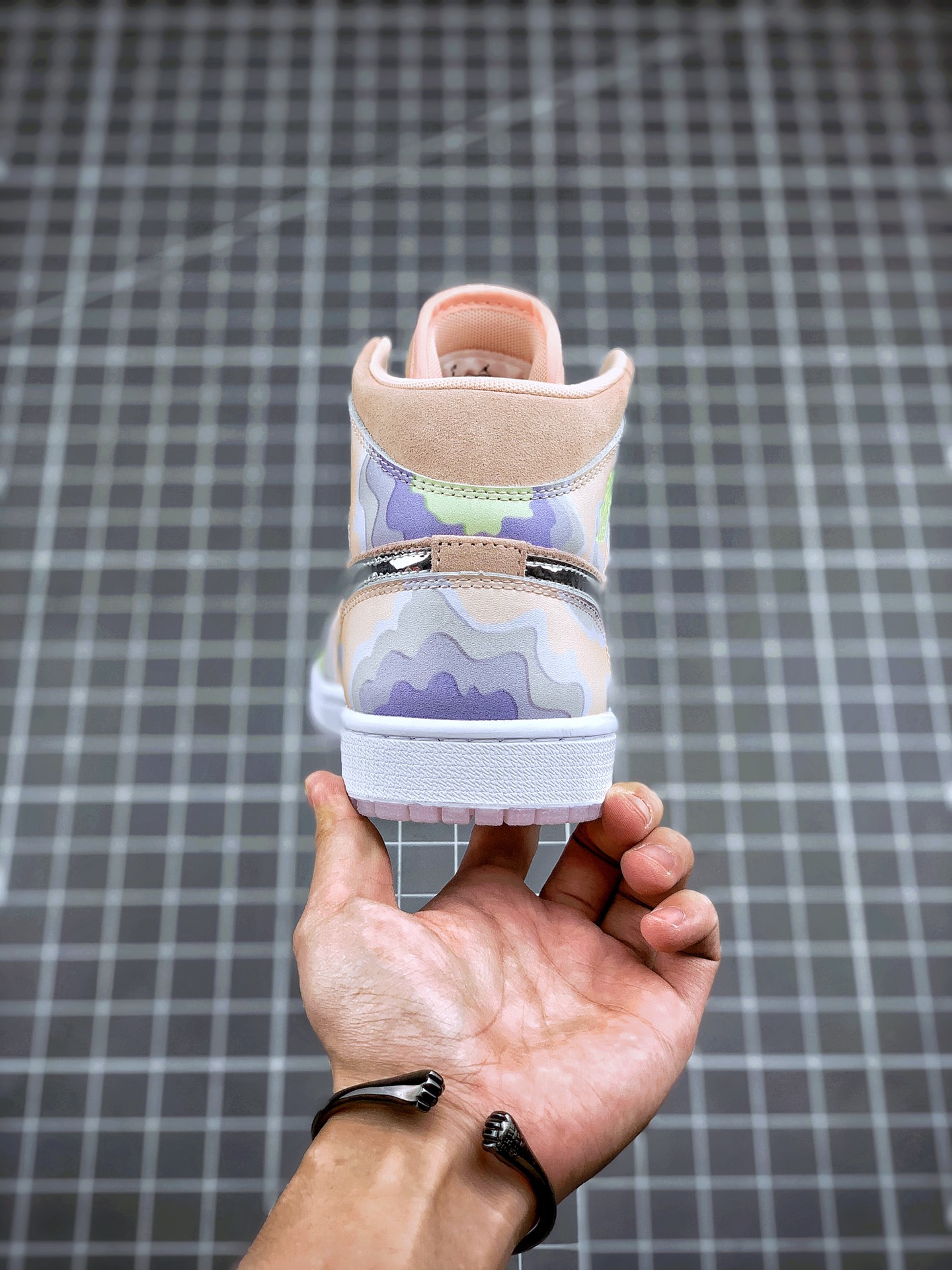 270 Air Jordan 1 Mid白银紫中帮 AJ1 乔丹1代 aj1 乔1 中邦 CW6008-600