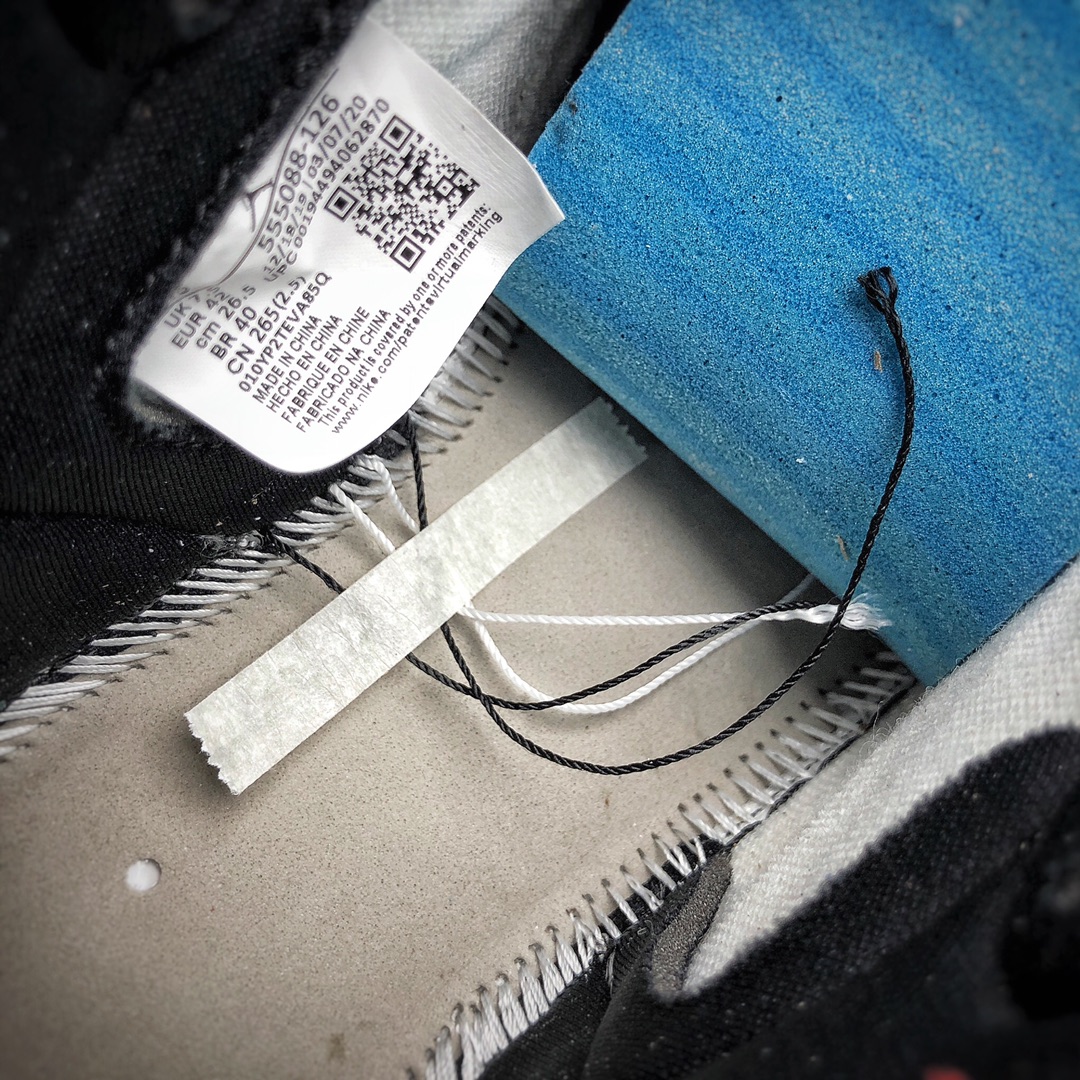 460  Air Jordan 1 High OG”Light Smoke Grey”AJ1代经典复古经典高帮百搭文化篮球鞋“烟灰黑红”555088-126