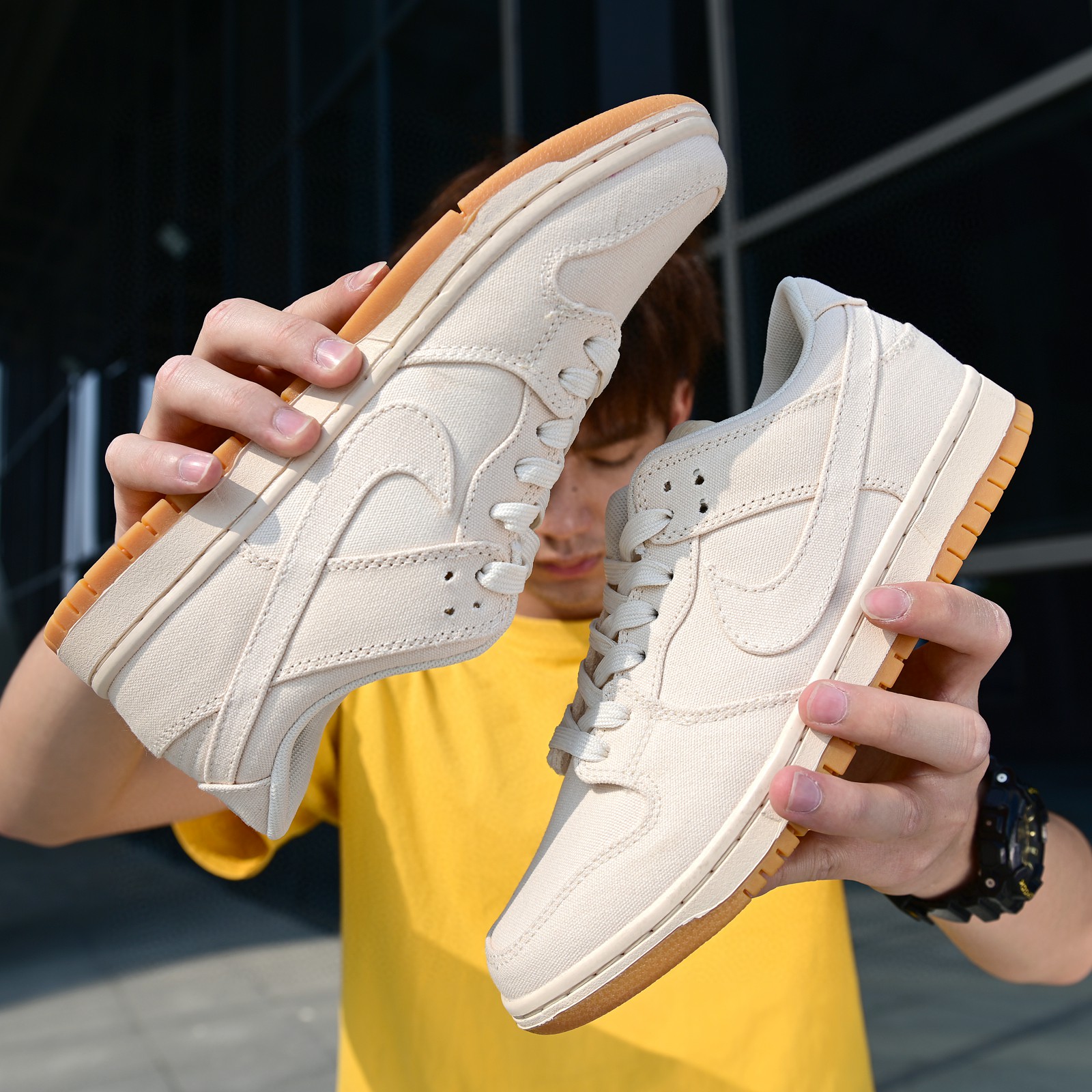 合集新款帆布 120 真标半码 Nike Dunk SB Low Tokyo 低帮限定休闲帆布板鞋
