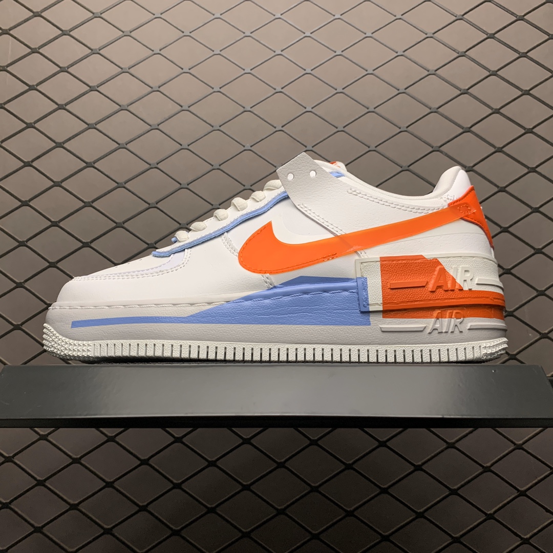 210 Nike Air Force 1 Shadow 解构系列空军一号低帮运动休闲板鞋 CQ9503-100