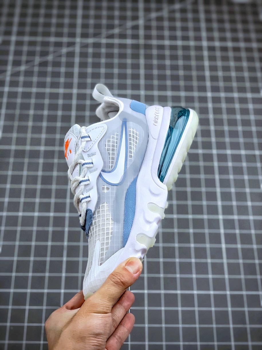 200 Air Max 270 React 白灰蓝